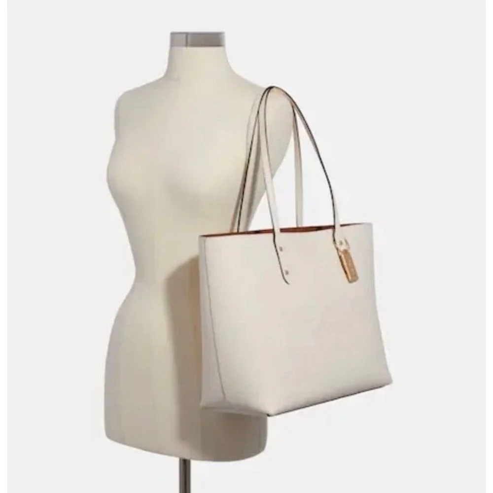 COACH‎ Town Tote Purse Bag With Coach Print NWT